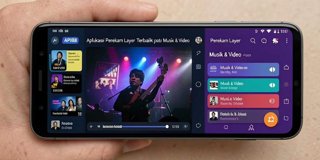 Tampilan antarmuka API88 yang ramah pengguna saat merekam layar.