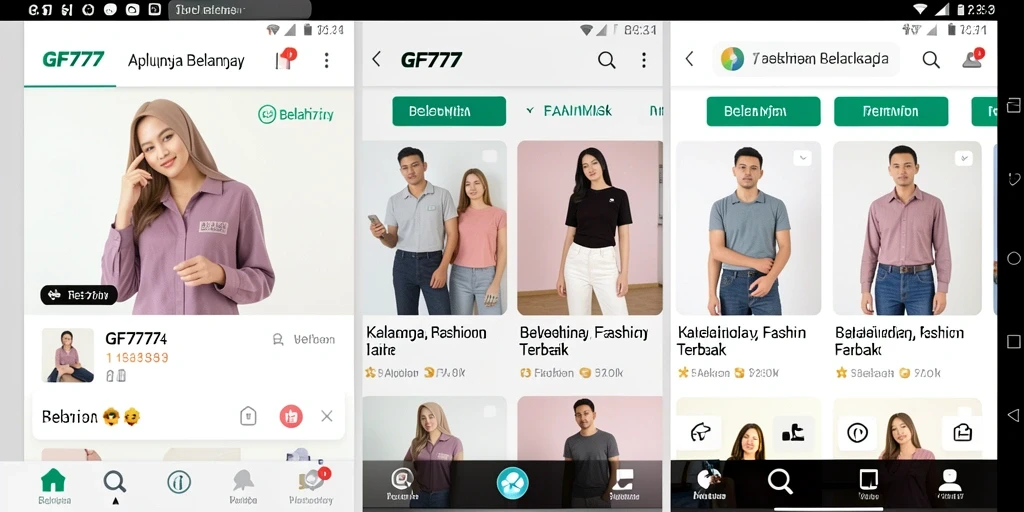 Tampilan antarmuka GF777 yang modern dan menarik.