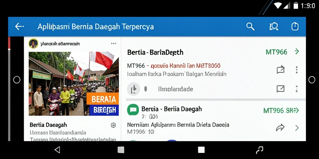 Tampilan antarmuka MT966 yang sederhana dan informatif.