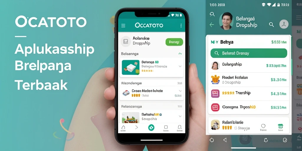 Antarmuka utama OCATOTO untuk pengelolaan dropship yang mudah.
