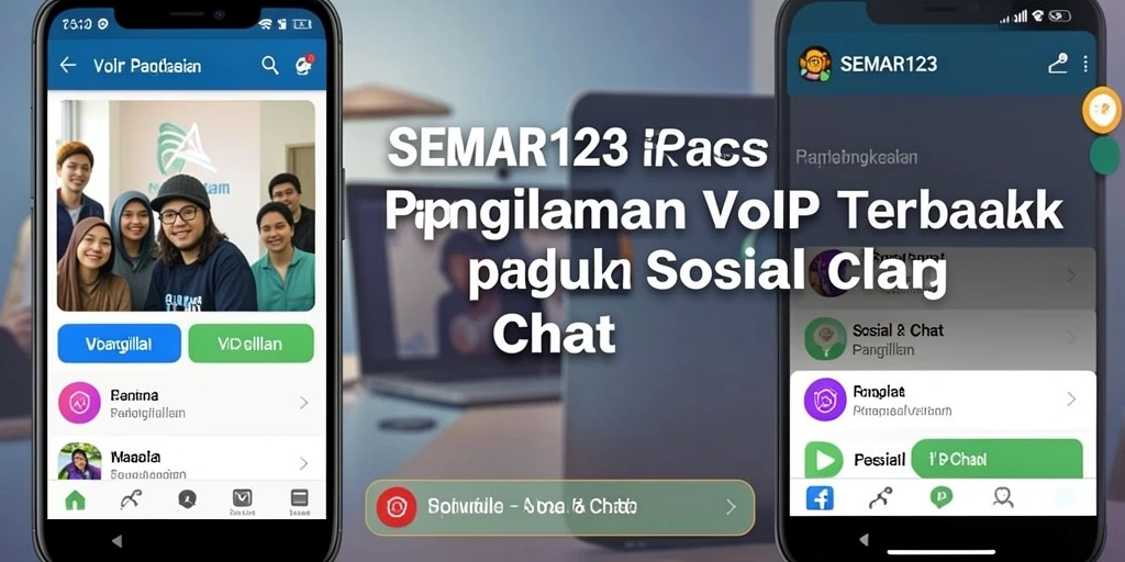 Antarmuka pengguna SEMAR123 untuk panggilan VoIP.
