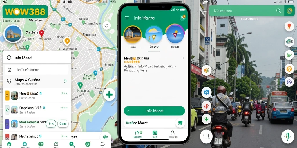 Tampilan antarmuka WOW388 menampilkan informasi kemacetan terkini dengan jelas.